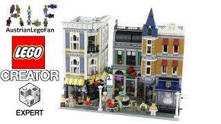 Lego Creator 10255 Assembly Square  Lego Speed Build Review [upl. by Alios]