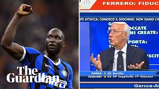 Italian football pundit sacked after racist remarks about Romelu Lukaku [upl. by Enirok]