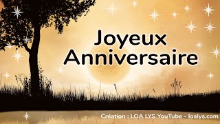 Joyeux Anniversaire  jolie carte pour une personne géniale [upl. by Lladnar]