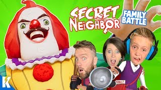 Secret Neighbor Multiplayer MESS Family Battle Hello Neighbor Part 3  KCity GAMING [upl. by Linkoski752]