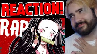 REACTION  NEZUKO RAP  quotOniquot  RUSTAGE ft LulunaRina Demon Slayer [upl. by Scandura]