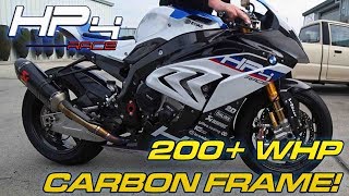 BMW HP4 RACE Details  Dyno Runs  CARBON FRAME [upl. by Skippy453]