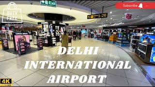 Delhi International Airport Terminal 3 Walking Tour 4k [upl. by Nahtnamas508]