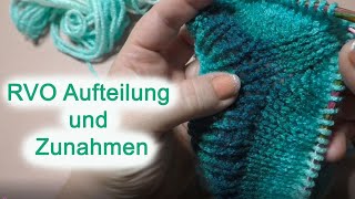 RVO Aufteilung und Zunahmen  Raglanzunahmen stricken  Raglan Pullover stricken  Teil 3 [upl. by Ahsimin734]