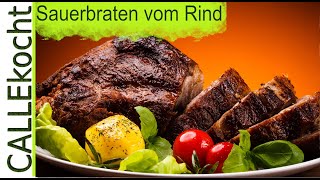 Rheinischen Sauerbraten vom Rind selber machen  Rezept [upl. by Tilney171]