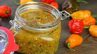 Traditional Caribbean Peppersauce hot sauce Recipe [upl. by Pollyanna]