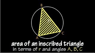 Area of an inscribed triangle [upl. by Kaspar]