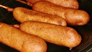 Homemade Corn Dogs Recipe  Street Food [upl. by Santoro]