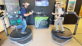 Virtuix Omni One VR Treadmill Interview [upl. by Annaid]