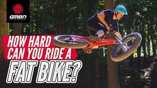 How Hard Can Blake Push A Fat Bike  Fat Bike MTB Shredding Part 2 [upl. by Marka]