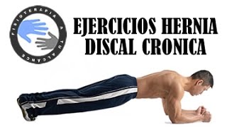 Hernia discal lumbar cronica ejercicios para fortalecer el abdomen y mejorar el dolor [upl. by Kriste]