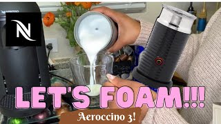 How To Foam Milk With Aeroccino 3 Make Coffee With Foam Tips amp Tricks  Easy Foamed Latte Recipe [upl. by Sivel]