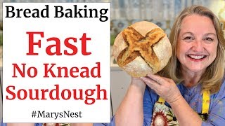 No Knead Sourdough Bread Recipe  FAST and FOOLPROOF [upl. by Dekeles]