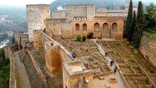 Alhambra Granada with Nasrid Palace in Andalusia Spain [upl. by Adnylg]