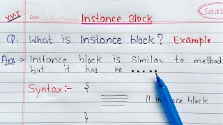 instance block in java  Learn Coding [upl. by Ahsirtap]