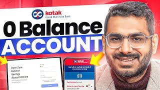 Kotak Mahindra Bank Open Account Zero Balance  Kotak 811 Account Opening Online Zero Balance [upl. by Willette]