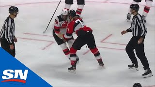 PK Subban And Brady Tkachuk Brawl In Heated Fight [upl. by Ecneret655]