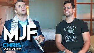 MJF interview gets interrupted by room service among many many other things [upl. by Atiuqin]