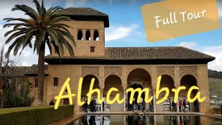 ALHAMBRA Granada Walking Tour  Amazing Palace Andalusia  Spain 🇪🇦 [upl. by Akers]