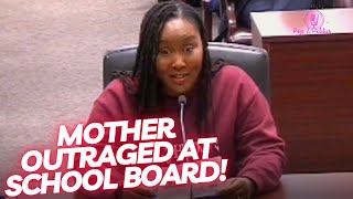 Angry Mother Explodes At School Board [upl. by Akimad]