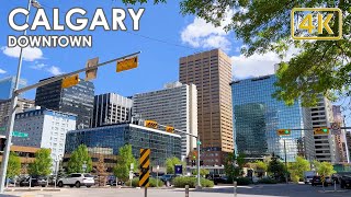 Walking in Downtown Calgary  Canada 4K [upl. by Hertberg]