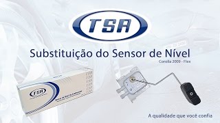 Troca do sensor de nível de combustível bóia marcador medidor TSA [upl. by Shanks]