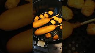 MAKING CORN DOGS IN AN AIR FRYER Shorts [upl. by Georgina823]