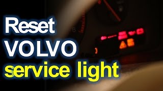 Reset a service light SRL for a Volvo S80  How To [upl. by Tohcnarf]