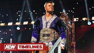 AEW World Champion MJF’s RecordBreaking Title Reign  AEW Timelines [upl. by Dnaltruoc]