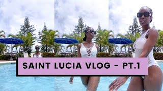 Saint Lucia Travel Vlog  Solo Trip  Windjammer Landing Villa Beach Resort [upl. by Ainafets]