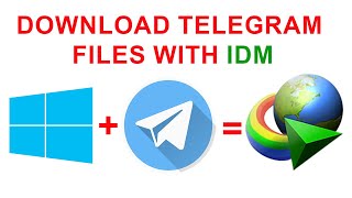 How to Download Telegram Files with High Speed Using IDM in Windows 11 or Windows 10 [upl. by Cleave918]