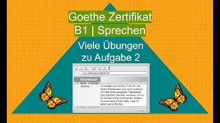 Goethe Zertifikat B1 Schreiben  Aufgabe 2 [upl. by Adriene]