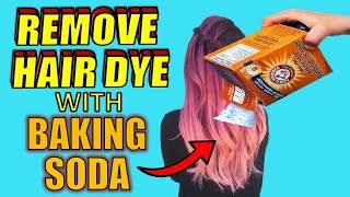 4 Easy Ways to REMOVE HAIR DYE With BAKING SODA [upl. by Cord387]