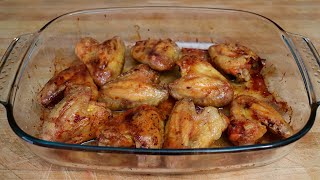 Alitas de pollo al horno Receta muy fácil rápida y económica [upl. by Lahcim655]