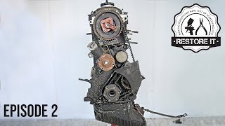 BMW E30 M20B25 Engine Rebuild Restoration  TimeLapse  Part 2 [upl. by Esinereb]