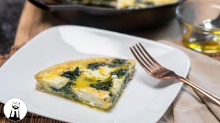 Spinach amp Goat Cheese Frittata Keto amp LowCarb [upl. by Enninaej]