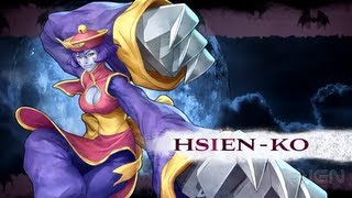 Darkstalkers  HsienKo Moves List [upl. by Jaenicke504]