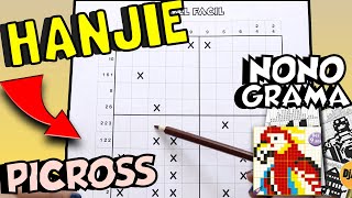 ¿Cómo resolver un NONOGRAMA HANJIE PICROSS  Nayeli [upl. by Mulloy]