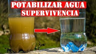 Cómo Potabilizar Y Purificar El Agua De Mar O Sucia  Supervivencia [upl. by Lletnuahs489]