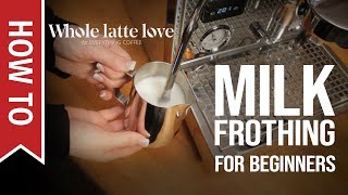 How To Milk Frothing for Beginners 5 Tips [upl. by Christmas]