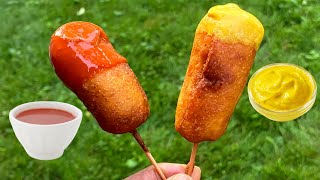 Mini Corn Dogs Recipe  Easy Buttermilk Batter [upl. by Lolande]