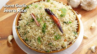 బర్న్ట గార్లిక్ జీరా రైస్  Quick and easy Burnt Garlic Jeera Rice recipe in Telugu  VismaiFood [upl. by Winzler624]