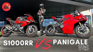 BMW S1000RR vs Ducati Panigale V4S  BMW review and test ride [upl. by Eedissac]