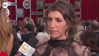 Mayim Bialik  Red Carpet  SAG Awards [upl. by Materse]