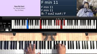 Open My Heart by Yolanda Adams  Piano Tutorial [upl. by Ativak]