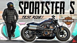 HarleyDavidson Sportster S TEST RIDE [upl. by Hartzel]