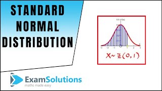 Standard Normal Distribution ZN01  Calculating Probabilities  ExamSolutions [upl. by Kutzenco]