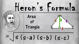 Herons Formula  Area of Triangle  Geometry  Math  LetsTute [upl. by Tedd591]