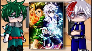 Class 1A  Pro Heroes React To Hunter X Hunter  MHA  Gacha Club [upl. by Branden]