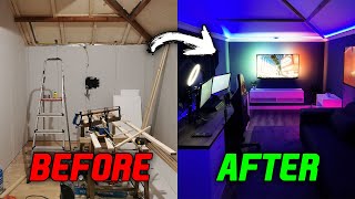 DIY  Built My Own Budget Gaming Room In 5 Minutes Timelapse [upl. by Ydniw]